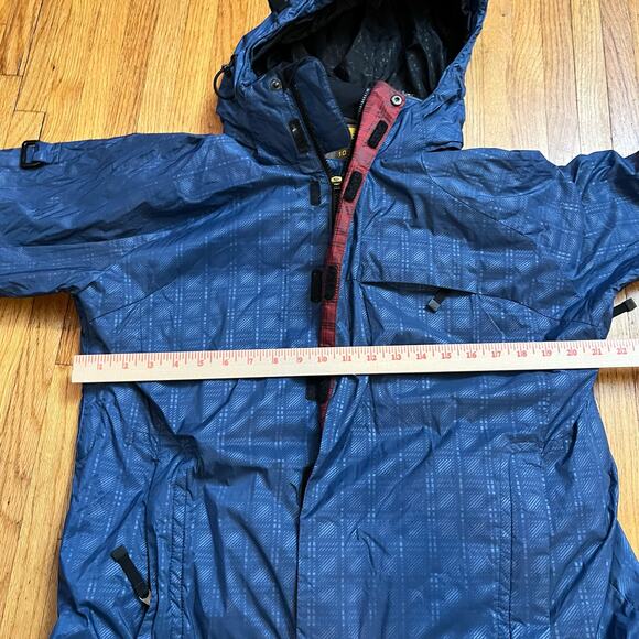 Bonfire Coat Womens Medium Optic Snowboard Jacket Blue Patterened Vented - Picture 8 of 9